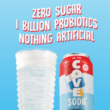 Load image into Gallery viewer, Cove Soda Probiotic Soft Drink, Ice Pop, 12oz (Pack of 12)