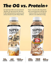 Load image into Gallery viewer, Super Coffee PROTEIN + Caffe Latte, 12oz (Pack of 12)
