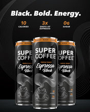 Load image into Gallery viewer, Super Coffee Espresso, Triple Shot Black, 11oz (Pack of 12)