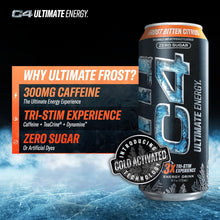 Load image into Gallery viewer, C4 Ultimate Sugar-Free Energy Drink, Frozen Bitten Citrus, 16oz (Pack of 12)