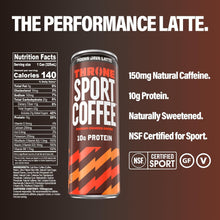 Load image into Gallery viewer, Throne Sport Cold Brew Coffee 10g Protein, Mocha Java Latte, 11oz (Pack of 12)