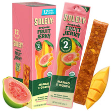 Load image into Gallery viewer, Solely Organic Fruit Jerky, Mango & Guava, 0.8oz (Pack of 12)