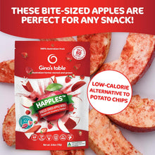 Load image into Gallery viewer, Gina's Table Happles Freeze Dried Apples, Strawberry, 0.6oz (Pack of 10)