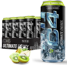 Load image into Gallery viewer, C4 Ultimate Sugar-Free Energy Drink, Tropical Tundra Plus, 16oz (Pack of 12)