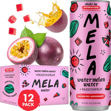 Load image into Gallery viewer, Mela Watermelon Water, Passionfruit, 330ml / 11.15 oz (Pack of 12)