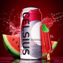 Load image into Gallery viewer, CELSIUS ESSENTIALS Sparkling Energy Drink, Watermelon Ice, 16oz (Pack of 12)