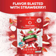 Load image into Gallery viewer, Gina's Table Happles Freeze Dried Apples, Strawberry, 0.6oz (Pack of 10)