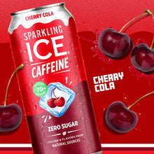 Load image into Gallery viewer, Sparkling ICE Sparkling Water with Caffeine, Cherry Cola, 16oz Cans (Pack Of 12)
