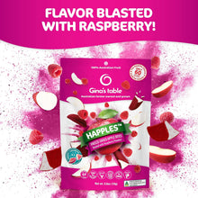 Load image into Gallery viewer, Gina's Table Happles Freeze Dried Apples, Raspberry, 0.6oz (Pack of 10)