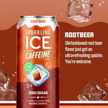 Load image into Gallery viewer, Sparkling ICE Sparkling Water with Caffeine, Root Beer, 16oz Cans (Pack Of 12)