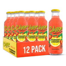 Load image into Gallery viewer, Calypso Lemonade, Strawberry, 16oz (Pack of 12)