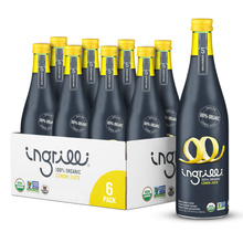 Load image into Gallery viewer, Ingrilli 100% Organic Lemon Juice, 16.9 Fl Oz Glass Bottle - Multi Pack