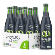 Load image into Gallery viewer, Ingrilli 100% Organic Lime Juice, 16.9 Fl Oz Glass Bottle - Multi Pack