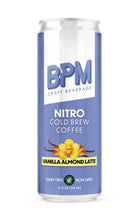 Load image into Gallery viewer, BPM Nitro Cold Brew Coffee, Vanilla Almond Latte, 12oz (Pack of 12)