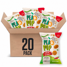 Load image into Gallery viewer, PeaKaPop Veggie Popped Chips, Chili Lime, 1oz (Pack of 20)