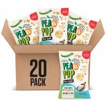 Load image into Gallery viewer, PeaKaPop Veggie Popped Chips, Sea Salt, 1oz (Pack of 20)