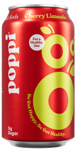 Load image into Gallery viewer, Poppi Prebiotic Soda, Cherry Limeade, 12oz (Pack of 12)