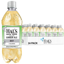 Load image into Gallery viewer, Hal's New York Diet Ginger Ale 20 Oz (24 Pack)
