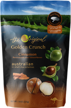 Load image into Gallery viewer, Golden Crunch Australian Macadamia Nuts, Cinnamon, 7.9oz - Multi-Pack