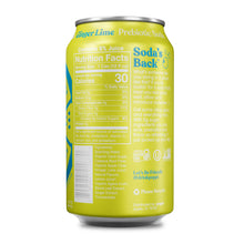 Load image into Gallery viewer, Poppi Prebiotic Soda, Ginger Lime, 12 oz (Pack of 12)