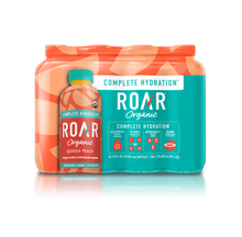 Load image into Gallery viewer, ROAR Complete Hydration Organic Drink, Georgia Peach, 18 oz (Pack of 12)