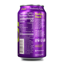 Load image into Gallery viewer, Poppi Prebiotic Soda, Grape, 12oz (Pack of 12)