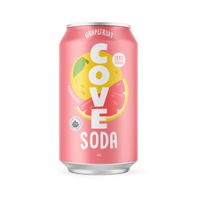 Load image into Gallery viewer, Cove Soda Probiotic Soft Drink, Grapefruit, 12oz (Pack of 12)