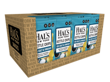 Load image into Gallery viewer, Hal's New York Kettle Cooked Potato Chips, Sea Salt & Vinegar, 2 oz (Pack of 24)