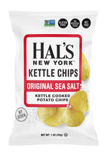 Load image into Gallery viewer, Hal's New York Kettle Cooked Potato Chips, Sea Salt, 1 oz Single Serve Bags (Pack of 60)