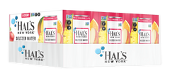 Hal's New York Seltzer Water, Fruit Punch, 12oz Slim Cans (Pack of 24)