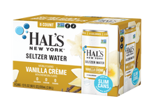 Load image into Gallery viewer, Hal's New York Seltzer Water, Vanilla Creme, 12oz Slim Cans (Pack of 24)