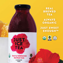 Load image into Gallery viewer, Just Ice Tea, Berry Hibiscus Herbal Tea, 16oz (Pack of 12)