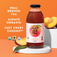 Load image into Gallery viewer, Just Ice Tea, Peach Oolong Tea, 16oz (Pack of 6)