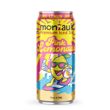 Load image into Gallery viewer, Montauk Premium Iced Tea, Pink Lemonade, 16oz Cans (Pack of 12)