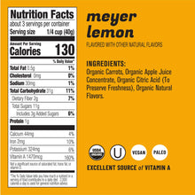 Load image into Gallery viewer, Eat the Change Organic Carrot Chews, Meyer Lemon, 4.23oz Pouches (Pack of 8)