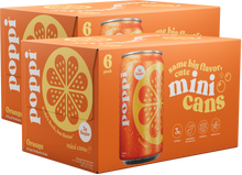 Load image into Gallery viewer, Poppi Prebiotic Soda, Orange, 7.5oz Mini Cans - Multi-Pack