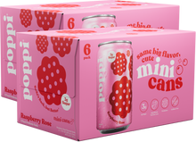 Load image into Gallery viewer, Poppi Prebiotic Soda, Raspberry Rose, 7.5oz Mini Cans - Multi-Pack