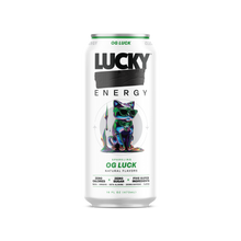 Load image into Gallery viewer, Lucky Energy Sparkling Energy Drink, OG Luck, 16oz (Pack of 12)