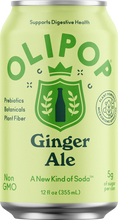 Load image into Gallery viewer, Olipop Sparkling Prebiotic Soda, Ginger Ale, 12oz (Pack of 12)