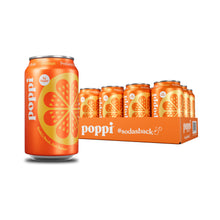 Load image into Gallery viewer, Poppi Prebiotic Soda, Orange , 12 oz (Pack of 12)