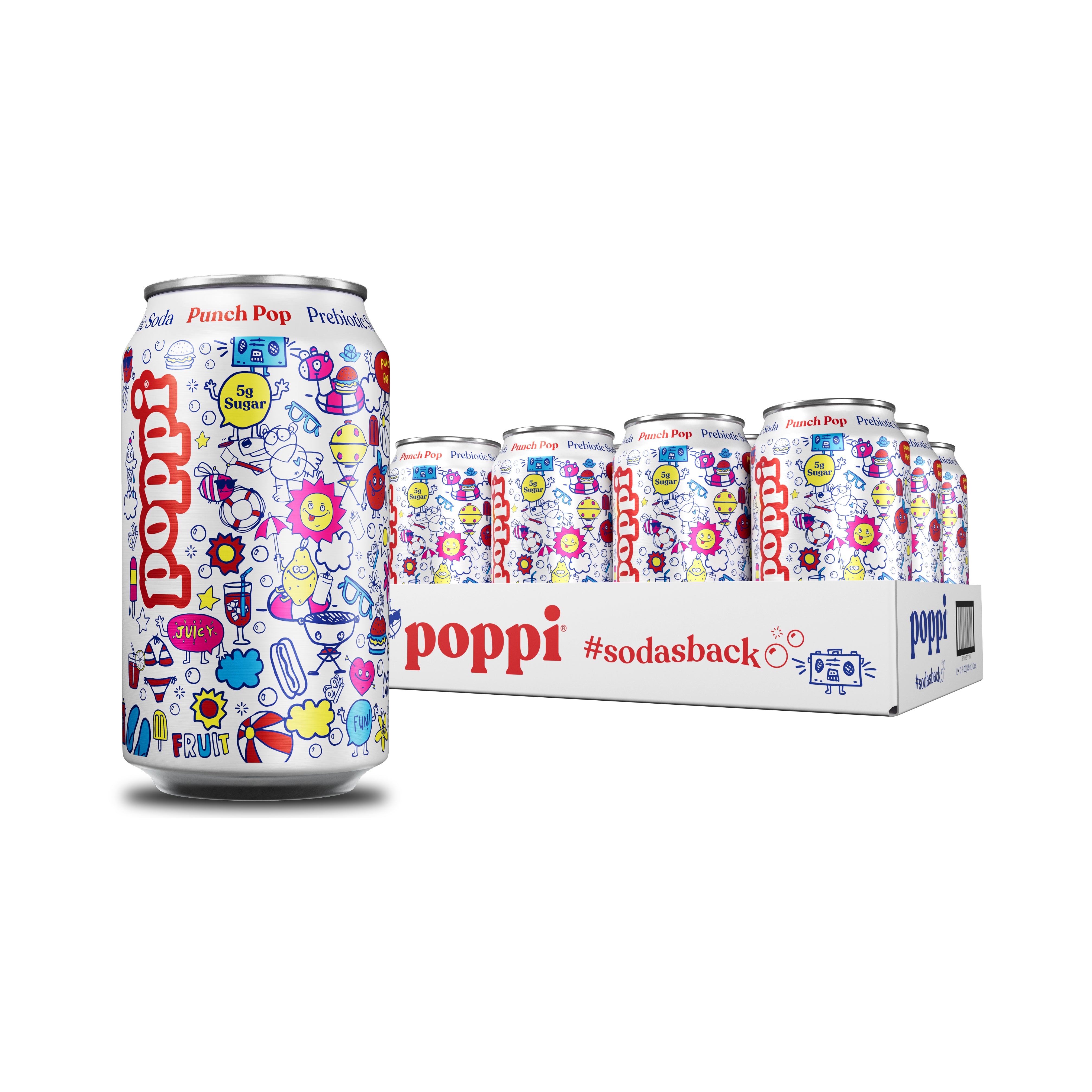 sodapops① Classics Variety Prebiotic Soda 8pk, 12 FZ at Whole Foods Market