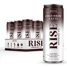 Load image into Gallery viewer, RISE Brewing Co. Cold Brew Latte, Mocha, 11oz (Pack of 12)