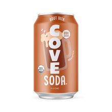 Load image into Gallery viewer, Cove Soda Probiotic Soft Drink, Root Beer, 12oz (Pack of 12)