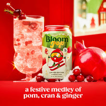 Load image into Gallery viewer, Bloom Pop Prebiotic Soda, Winter Pomberry, 12oz (Pack of 12)