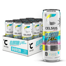 Load image into Gallery viewer, CELSIUS Sparkling Energy Drink, Electric Vibe, 12oz (Pack of 12)