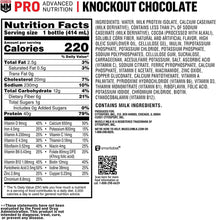 Load image into Gallery viewer, Muscle Milk PRO Series 40g Protein Shake, Knockout Chocolate, 14oz (Pack of 12)