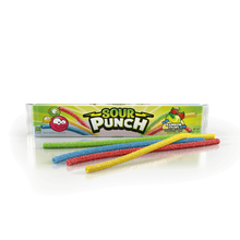 Load image into Gallery viewer, Sour Punch Chewy Candy Straws, Rainbow, 2oz (Pack of 24)