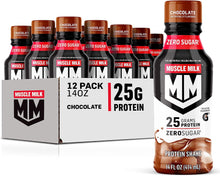 Load image into Gallery viewer, Muscle Milk Genuine 25g Protein Shake, Chocolate, 14 oz (Pack of 12)