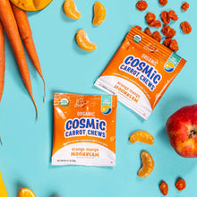 Load image into Gallery viewer, Eat the Change Organic Cosmic Carrot Chews, Orange Mango Moonbeam, 5 - 0.7oz Pouches (Pack of 10)
