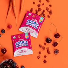 Load image into Gallery viewer, Eat the Change Organic Cosmic Carrot Chews, Sour Cherry Berry, 5 - 0.7oz Pouches (Pack of 10)